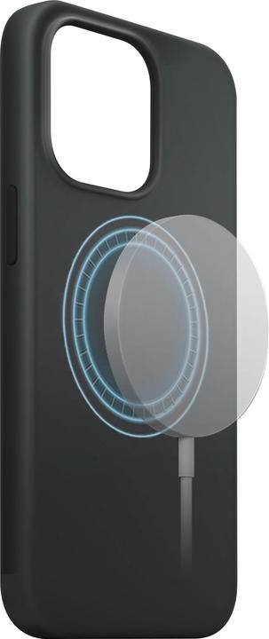 Produktbild Xqisit Back Cover Silicone Case AB iPhone 14 Pro MagSafe Schwarz (Apple iPhone 14 Pro)