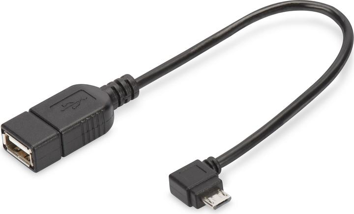 Produktbild Digitus USB2.0 Adapterkabel, OTG,0.15m (0.15 m, USB 2.0)