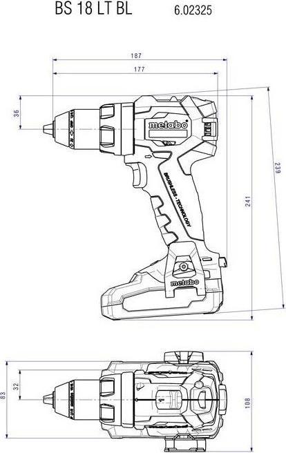 Produktbild Metabo BS 18 LT BL (Akkubetrieb)