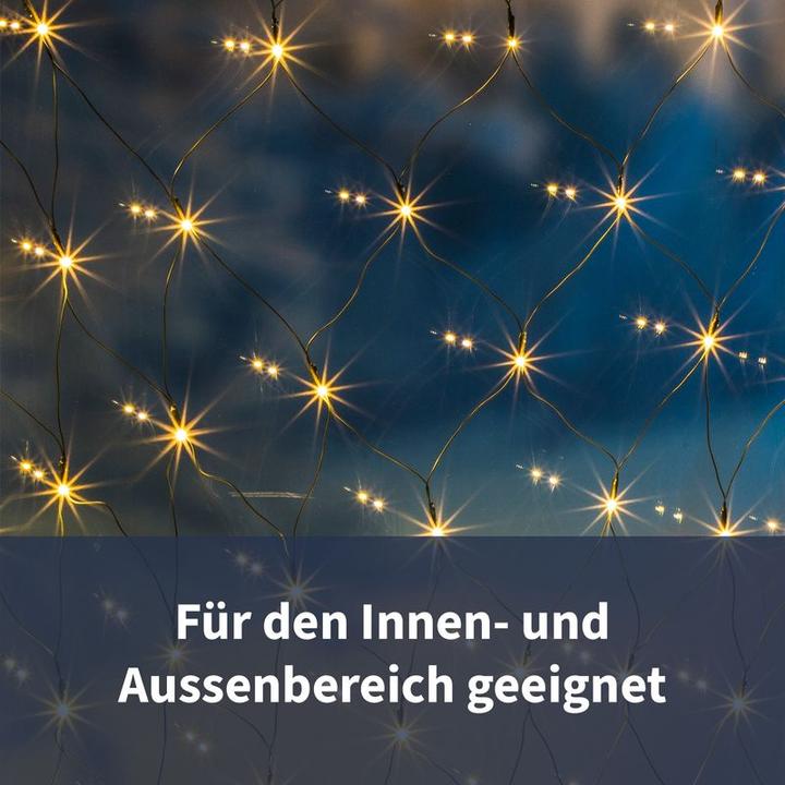 Produktbild Hermex Lichternetz Lichtvorhang Lichterkette Lichtgirlande Weihnachten LED (3.20 m)