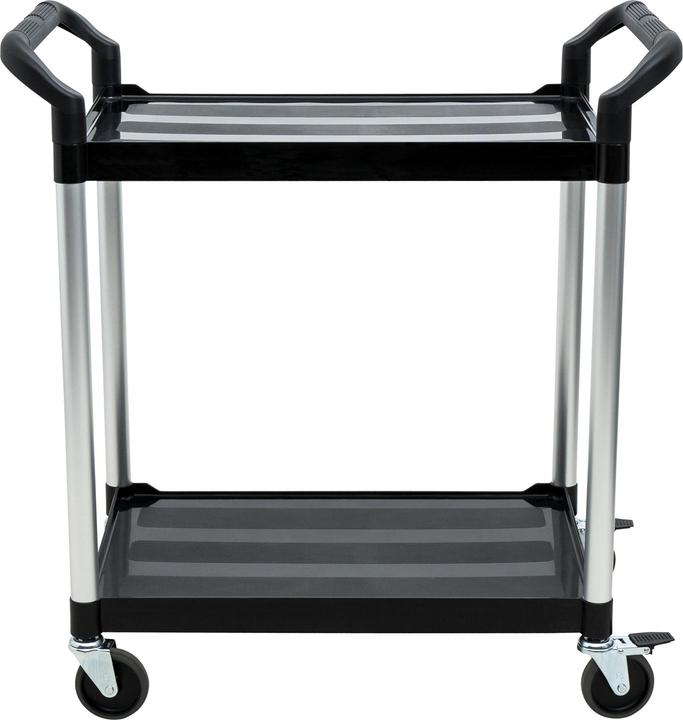 Image du produit Stier Chariot de service avec 2 étagères, 750 mm de longueur x 460 mm de largeur x 825 mm de hauteur