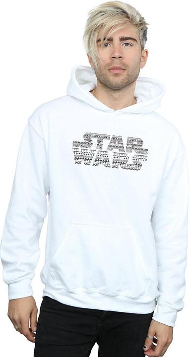 Actual product image Star Wars Mens Aztec Logo Mono Hoodie (XXL)