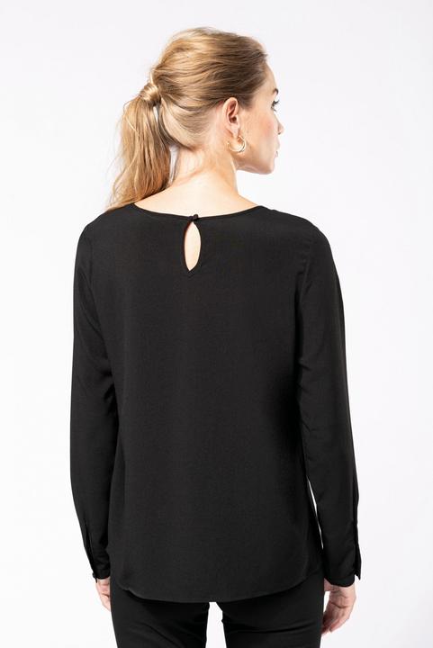 Produktbild Kariban Bluse, langarm, aus Krepp, Damen (40)