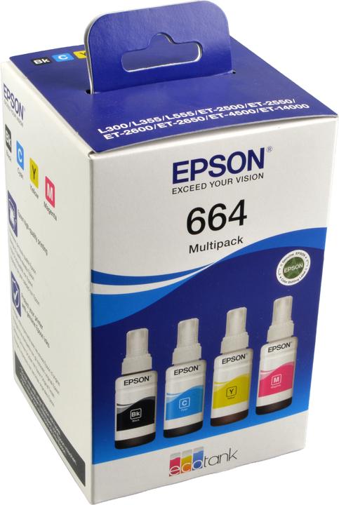 Actual product image Epson 664 Multipack (C, M, Y, BK)