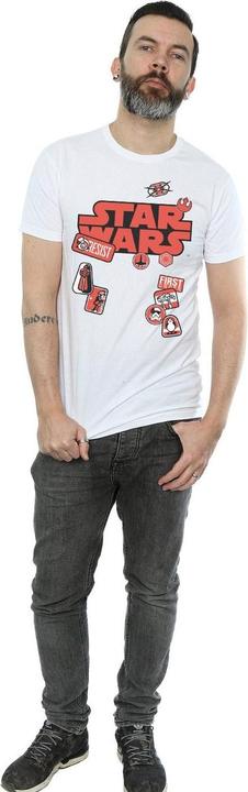 Actual product image Star Wars Mens The Last Jedi Badges T-Shirt (L)