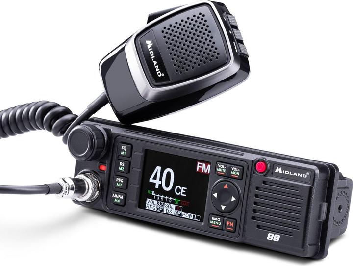 Actual product image Midland M-88 CB radio with color screen, VOX