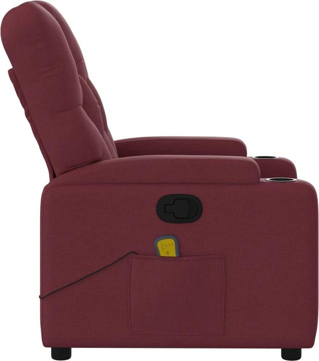 Produktbild VidaXL Massagesessel Weinrot Stoff,Farbe: Weinrot,Material: Stoff