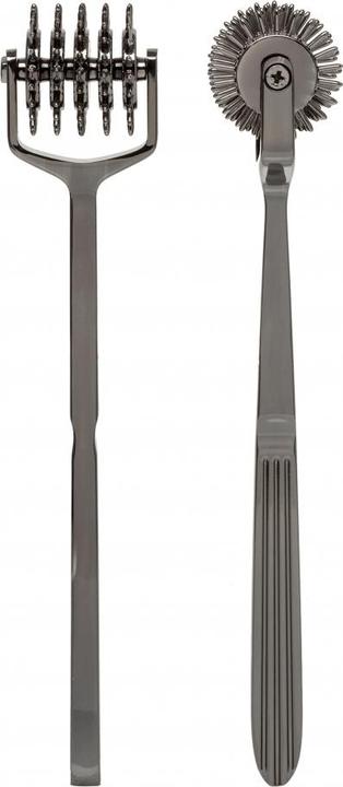 Actual product image Doc Johnson KINK - Spike - Solid Metal Pinwheel Wheels - Gun Metal