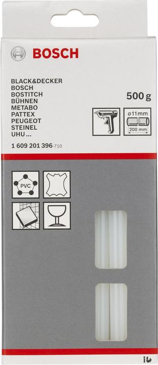 Image du produit Bosch Professional Zubehör Adhésif thermofusible, 11 x 200 mm, 500 g, transparent