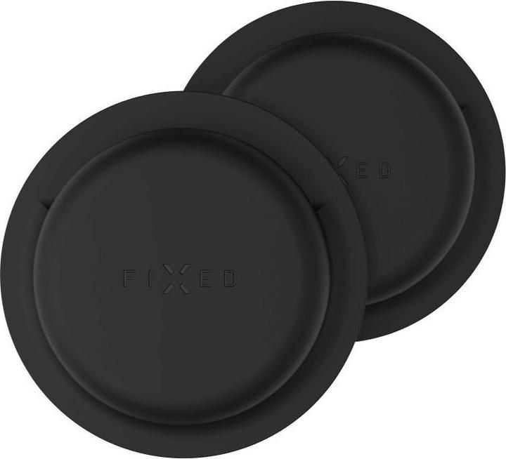 Fixed Silicone sticker case for Apple AirTag - Black