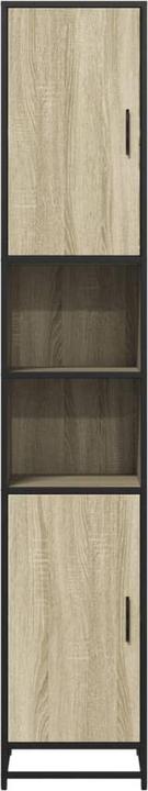 Produktbild VidaXL Badschrank Hochschrank Badezimmerschrank Schrank Badmöbel Sonoma-Eiche