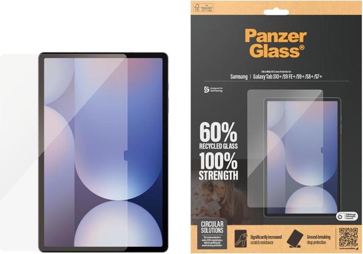 PanzerGlass Ultra-Wide Fit (1 pièce(s), Galaxy Tab S10+, Galaxy Tab S7+, Galaxy Tab S9+, Galaxy Tab S8+, Galaxy Tab S9 FE+)