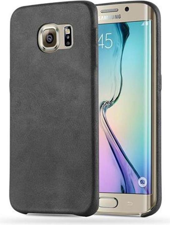 Actual product image Cadorabo Hard cover faux leather with texture (Samsung Galaxy S6 Edge)