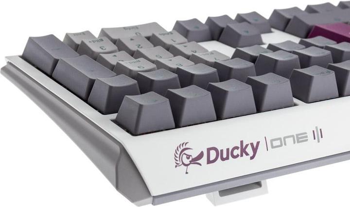 Actual product image Ducky One 3 Mist Grey Gaming Keyboard, RGB LED - MX-Ergo-Clear (US, Cable)