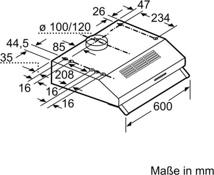 Actual product image Bosch Hausgeräte DUL63CC40 (Substructure hood)