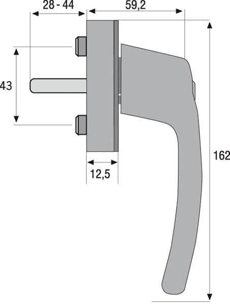 Produktbild Abus FG200 (Fenstergriffe)