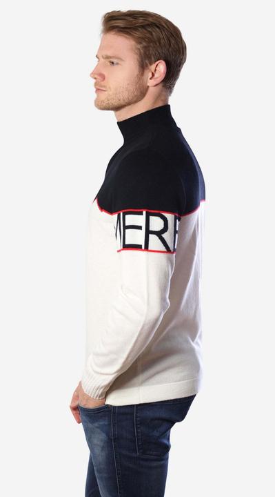 Immagine prodotto Bellemere Pullover Half-Zipped Cashmere Blend Sweater (L)