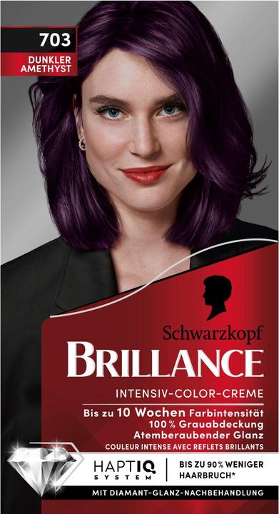 Schwarzkopf Brillance Intensiv-Color-Creme (703 Dunkler Amethyst)