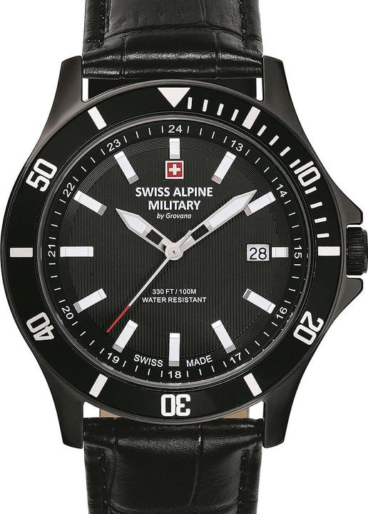 Actual product image Swiss Alpine Military 7022.1577 Men 42mm 10ATM (Analogue wristwatch, 42 mm)