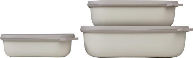 Produktbild Rosti Mepal Mepal - Cirqula Low Rect Bowl Set​ - Nordic White (14598) (3.50 l)