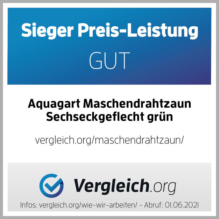 Label énergétique Aquagart 120m Sechseckgeflecht Hühnerzaun Kaninchendraht Hasengitter grün Hasendraht 50cm