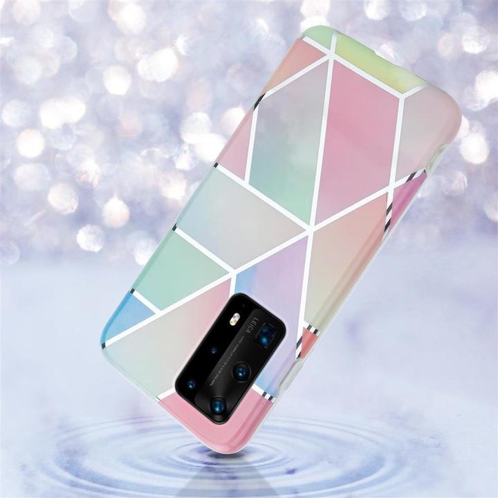Produktbild Cadorabo IMD TPU Bunter Marmor Cover (Huawei P40)