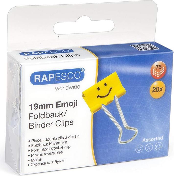 Rapesco Foldback-Klammer Emoji (1 x)