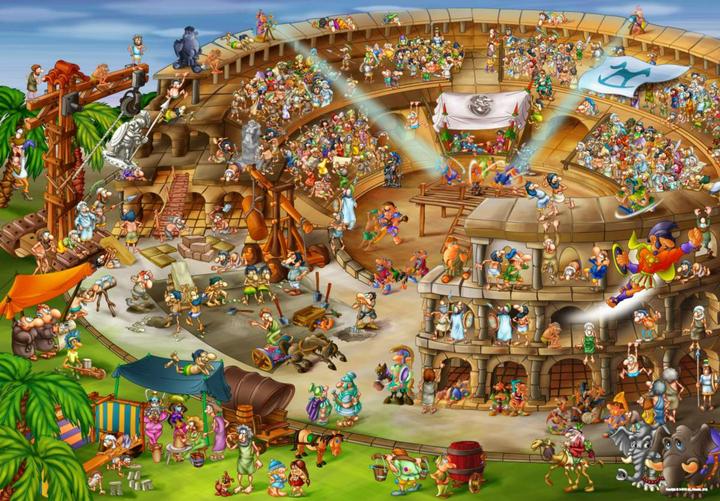 Image du produit D-Toys Puzzle de dessin animé 1.000 pièces - Colisée (1000 pièces)