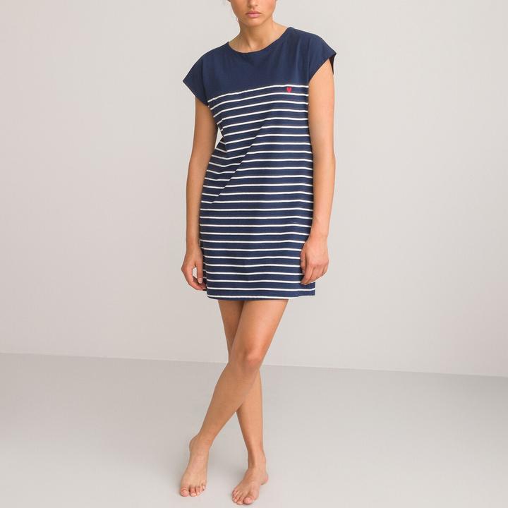 Image du produit La Redoute Collections Chemise de nuit à rayures (44, 46)