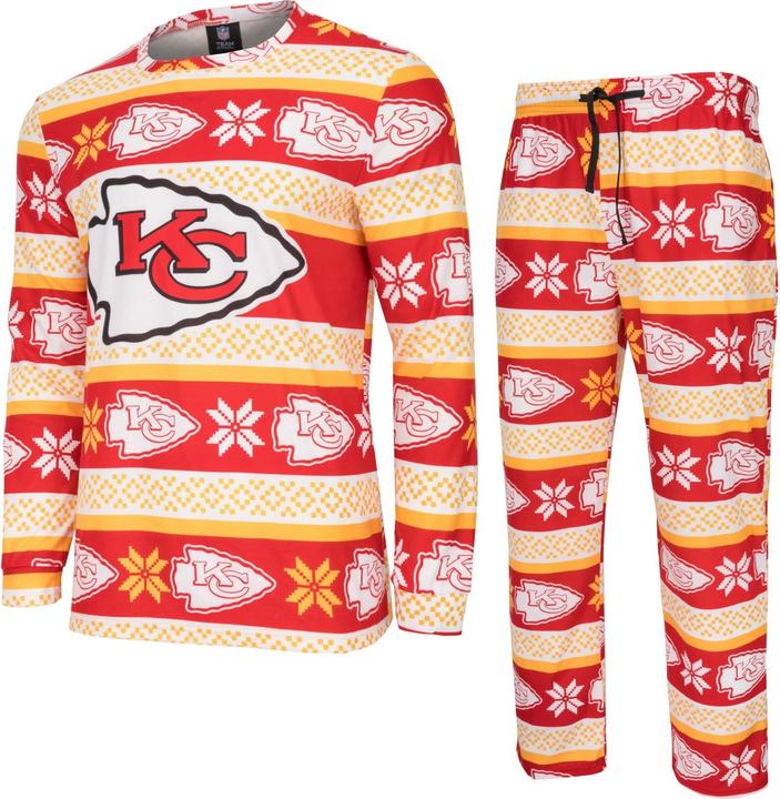 Actual product image Foco NFL Winter XMAS pyjamas Kansas City Chiefs - S (S)