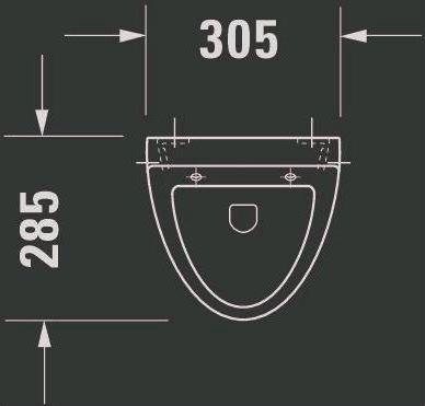 Produktbild Duravit Urinal Fizz fr Deckel Zulauf hinten Ablauf hinten wei 0823350000