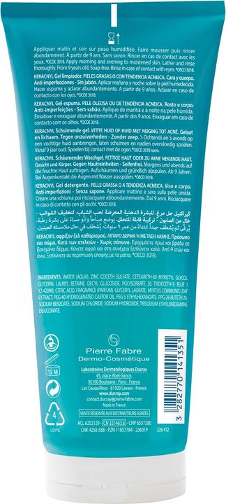 Produktbild Ducray Keracnyl Schäumendes Waschgel (Gel, 200 ml)