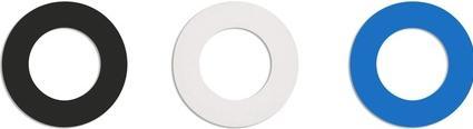 Actual product image Soulbottles Soulbottle rubber rings blue white black (3 pcs)