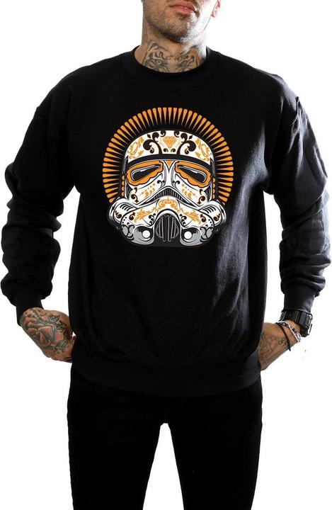 Actual product image Star Wars Mens Stormtrooper Dia De Los Muertos Sweatshirt (XL)
