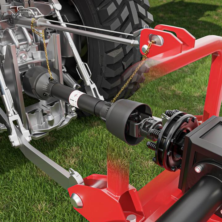 Produktbild Wiltec Zapfwellen Kupplung 6 Zahn Keilwelle 1 3/8" AG IG PTO-Shaft max. 1200Nm, schwarz (Traktorzubehör)