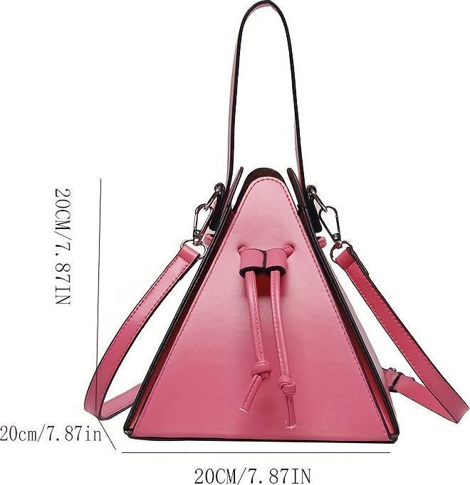 Produktbild Only-Bags.Store Mini Drawstring Bag, Solid Color Crossbody Bag, Kunstleder Clutch Purse