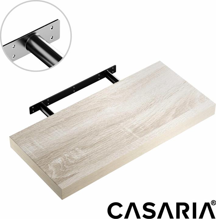 Actual product image Casaria 2x Floating Shelves (70 x 23 x 3.8 cm)