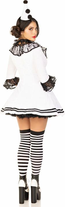 Produktbild Leg Avenue Pierrot Rüschenkleid - Clown Kostüm für Fasching Halloween (S/M)