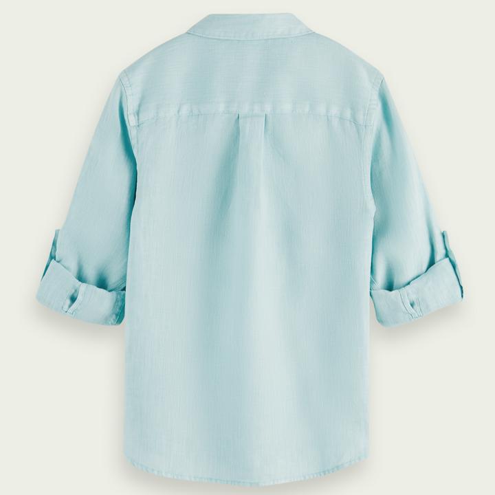 Produktbild Scotch Shrunk Shirt aus Leinen mit Rollärmeln (164)
