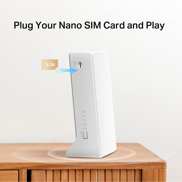 Produktbild Mercusys TP-LINK MB130-4G AC1200 Wi-Fi 4G LTE Router, Build-In 150Mbps 4G LTE Modem