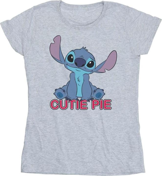 Actual product image Disney Womens/Ladies Lilo And Stitch Stitch Cutie Pie Cotton T-Shirt (L)