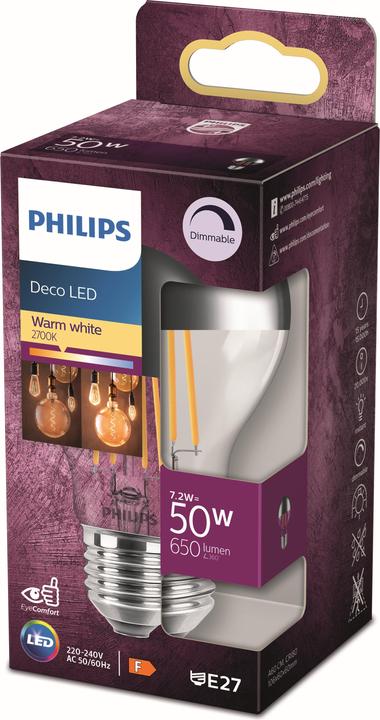 Produktbild Philips Lampe (E27, 7.20 W, 650 lm, 1 x, F)