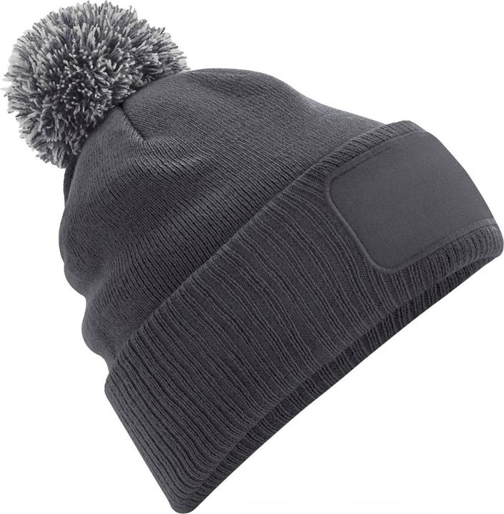 Beechfield Bommelmütze Snowstar bedruckbar (One Size)