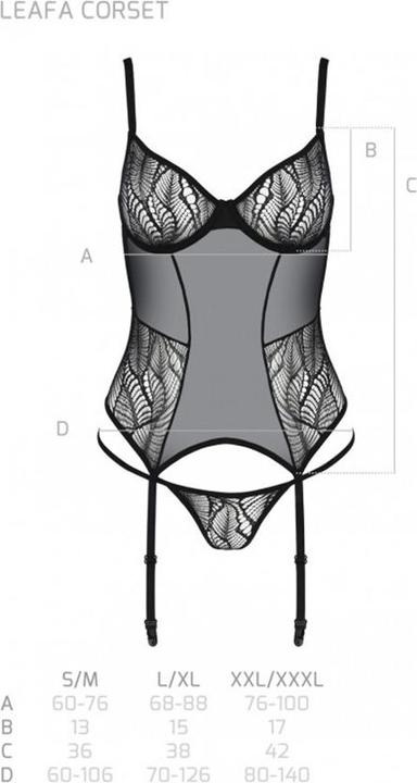 Image du produit ECO Collection Leafa Corset noir (S/M)