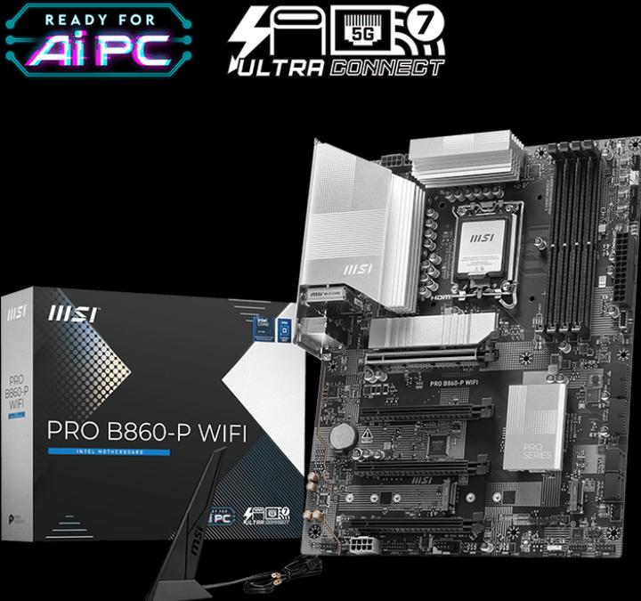 Actual product image MSI PRO B860-P WIFI (LGA 1851, Intel B860, ATX)