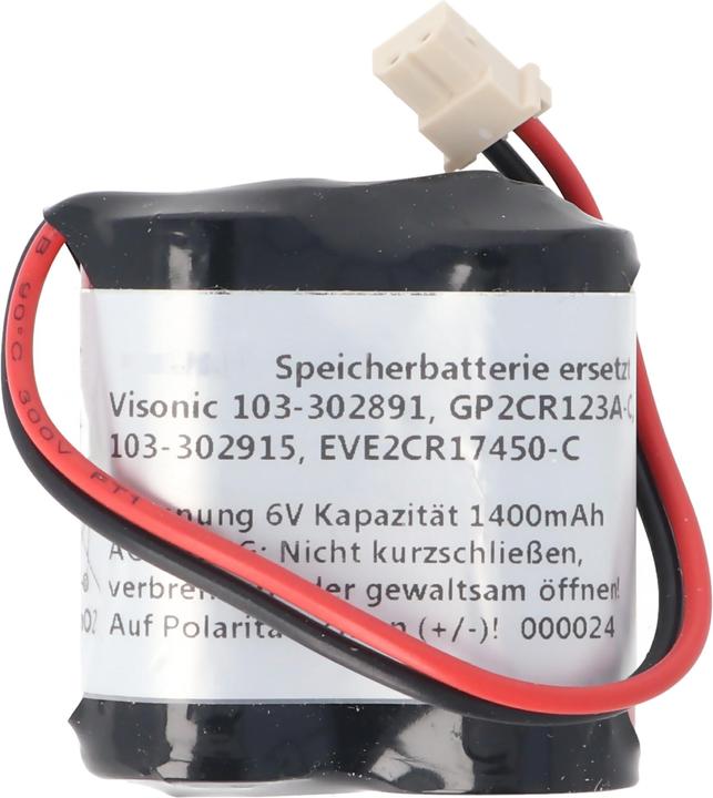 Image du produit AccuCell Batterie pour Visonic 103-302891, 103-302915, GP2CR123A-C Battery (1 pcs, Spécifique à l'appareil, 1400 mAh)