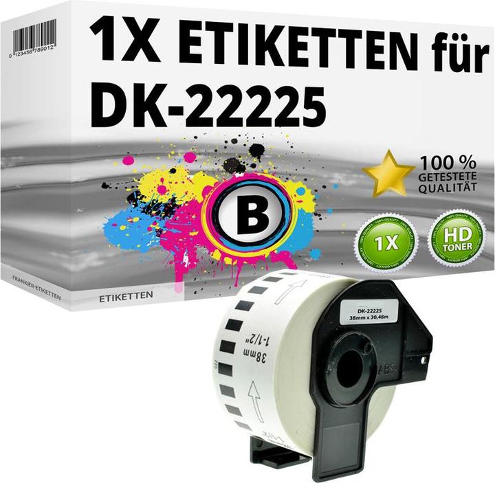 Druckfuxx 1 Etiketten kompatibel Brother P-Touch QL-1050N 1060N 500 550 570 650T