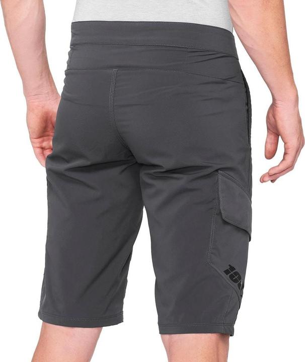 Image du produit 100% MTB WEAR Unisex Ridecamp Charcoal-36 Short, Charcoal (Noir), M (36)