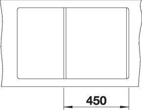 Actual product image Blanco Metra 45 S-F (48 cm, 77 cm)