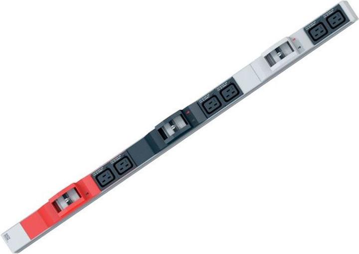 Immagine prodotto Bachmann IT PDU ALU 0HE 6x C19 6x interruttore CEE 3x32A rosso (12 x, IEC 320, 3 m)